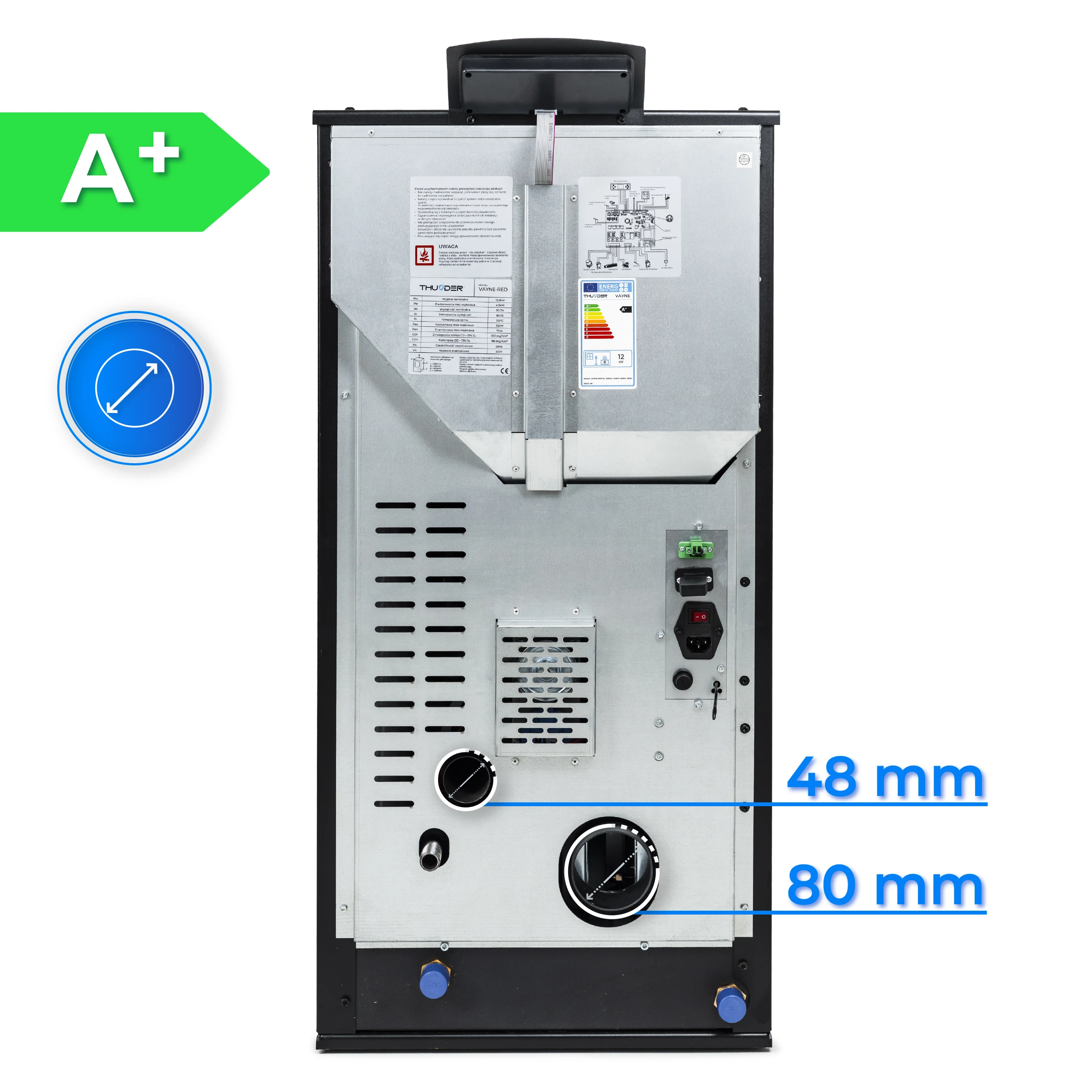 Wylot spalin i wlot powietrza – THUNDER VAYNE-RED