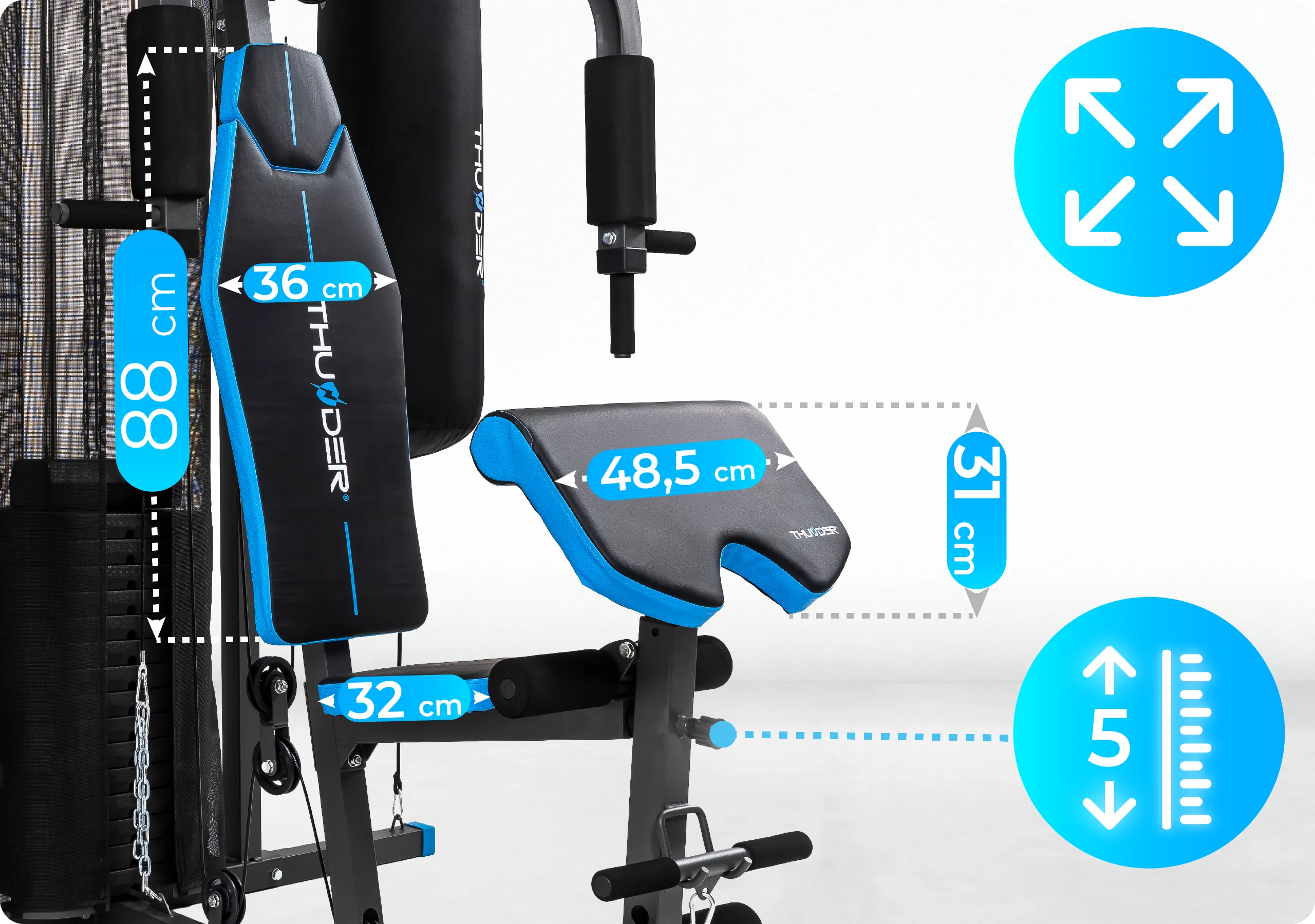 Atlas HEAVY – estaciones de entrenamiento disponibles