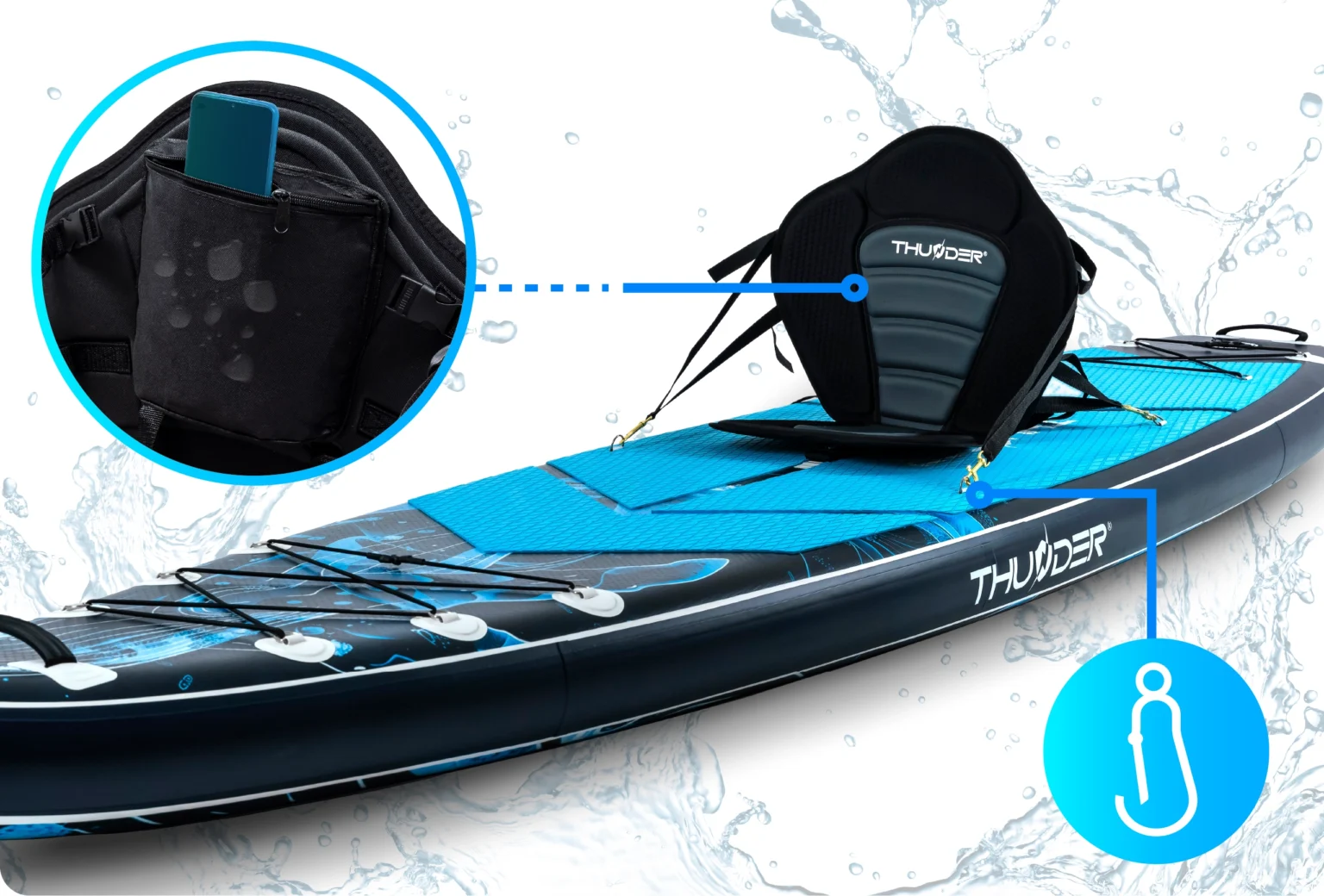 Siège SUP universel et stable