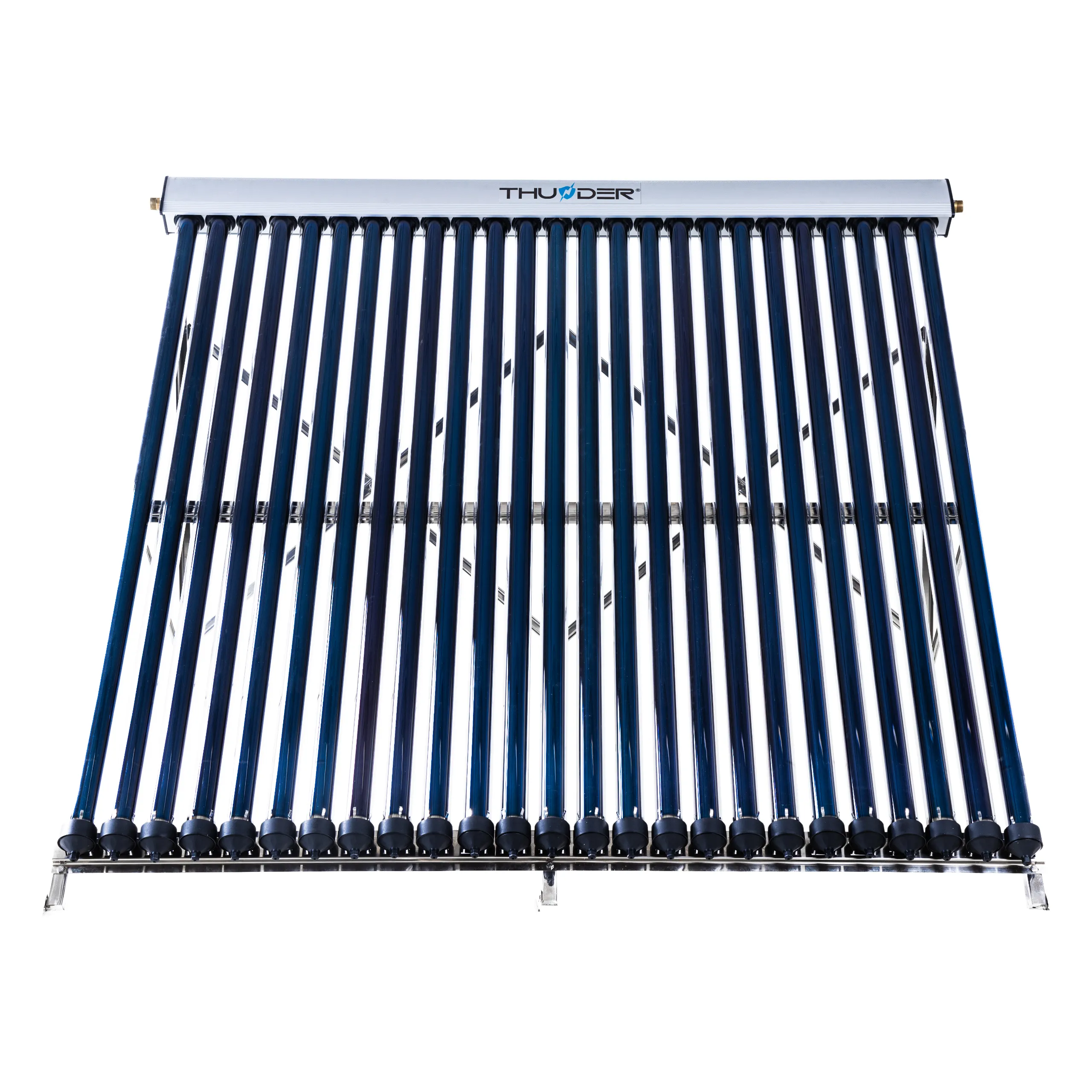 Kolektory słoneczne - widok profilu