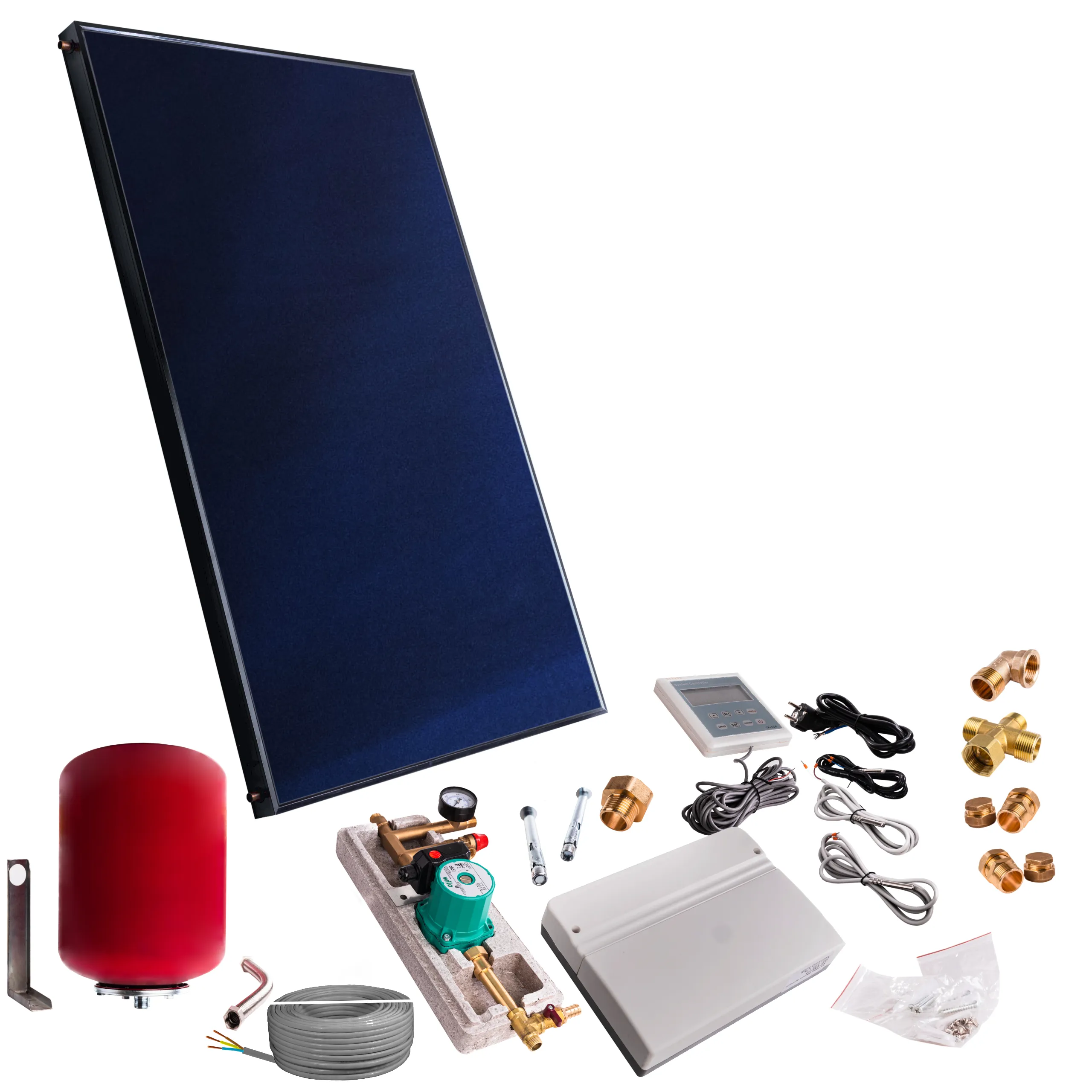Kit solar THUNDER® con un panel plano de 2 m²