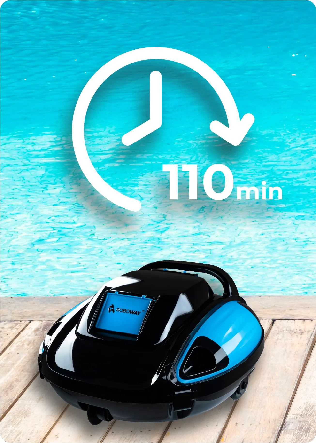 Robot inalámbrico para limpieza de piscinas