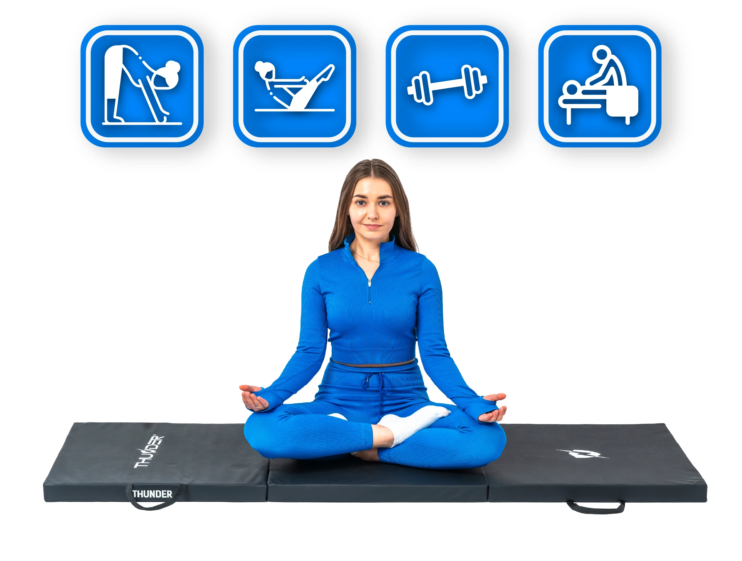 Materac gimnastyczny MG-02-BLACK marki Thunder