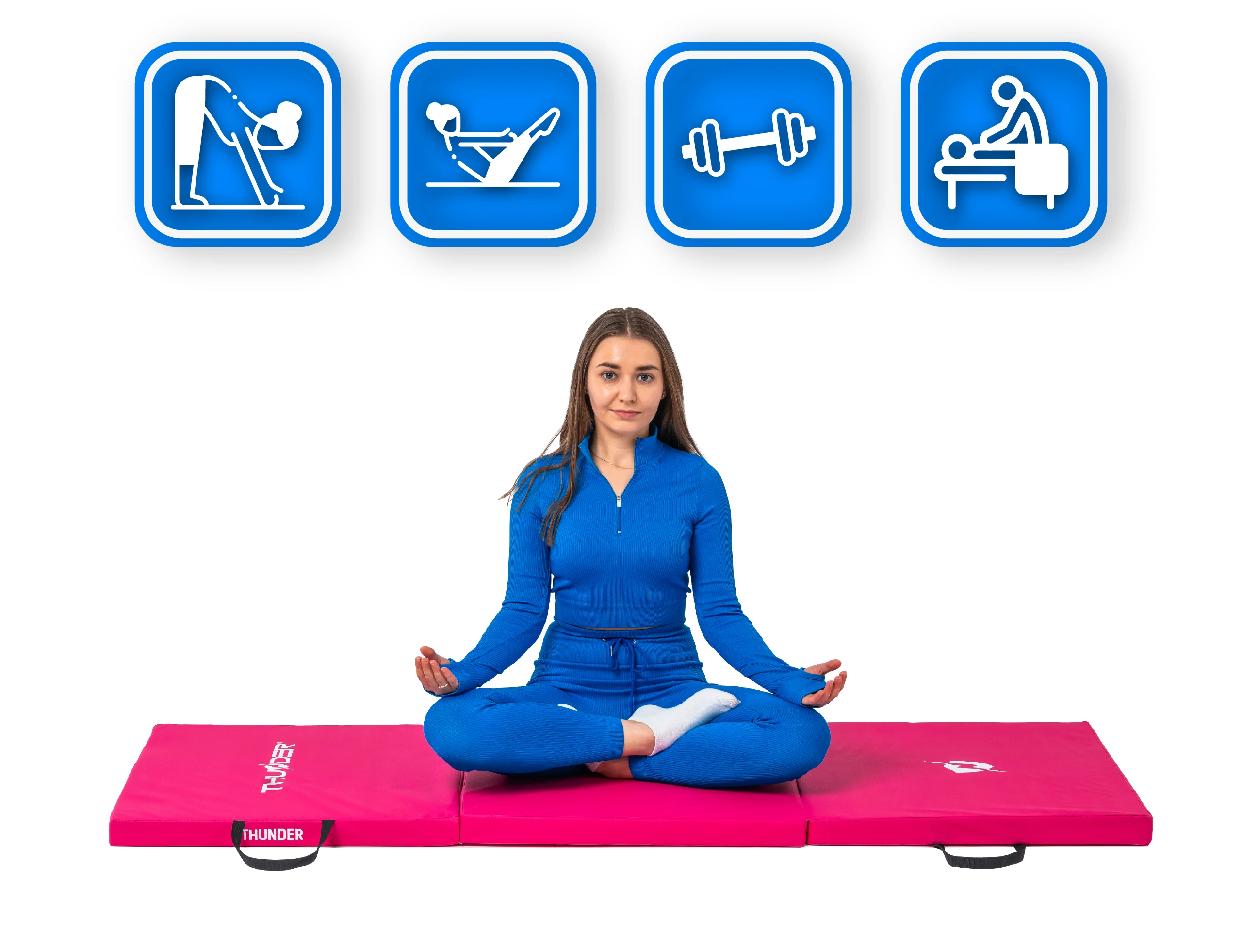 Materac gimnastyczny MG-03-PINK marki Thunder