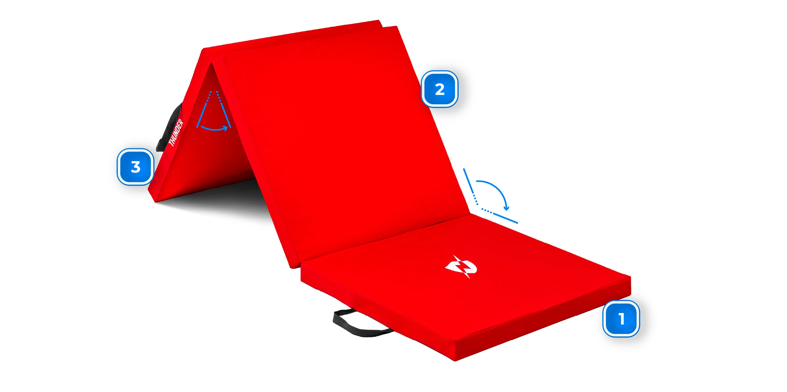 Składana konstrukcja materaca MG-03-RED