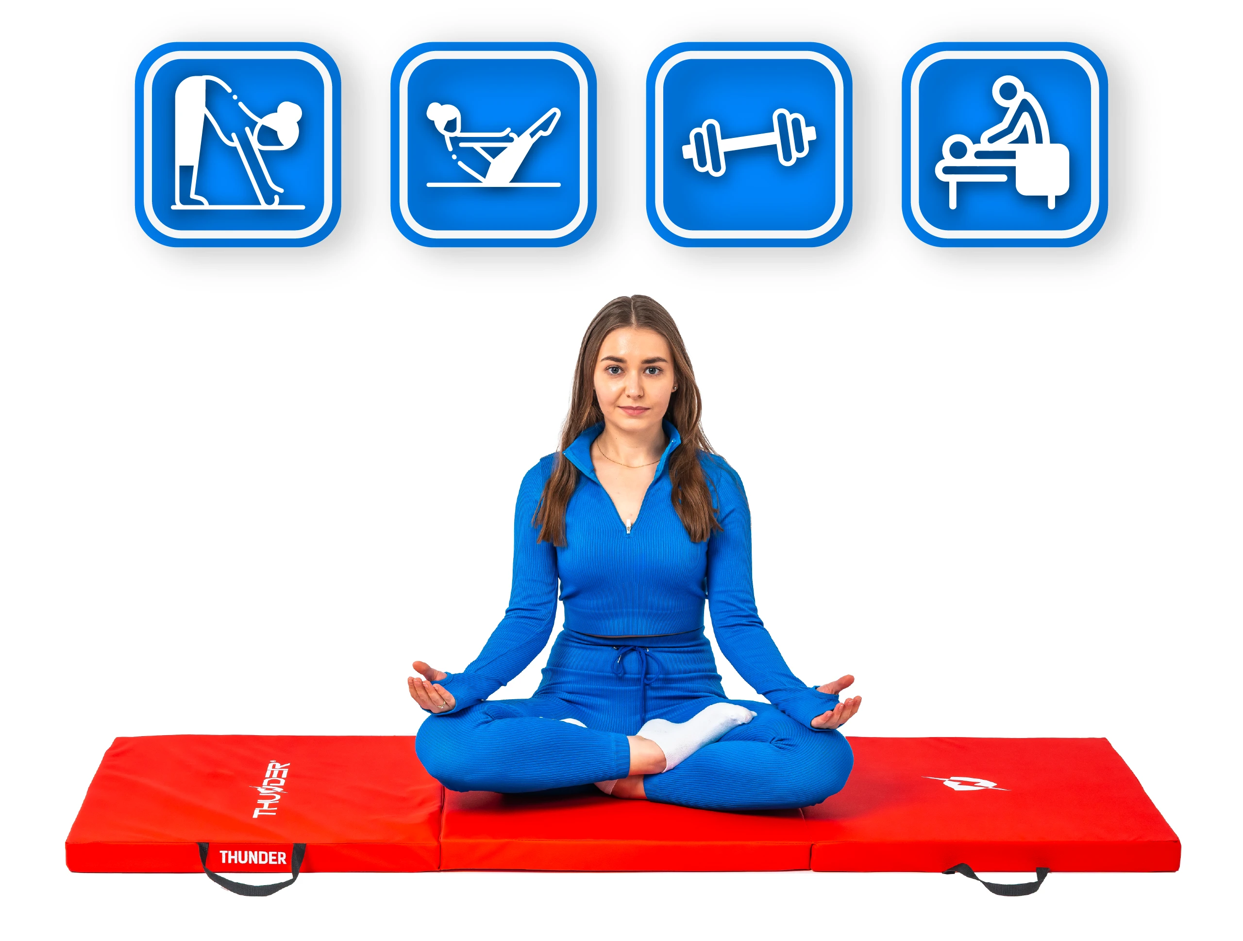 Materac gimnastyczny MG-03-RED marki Thunder