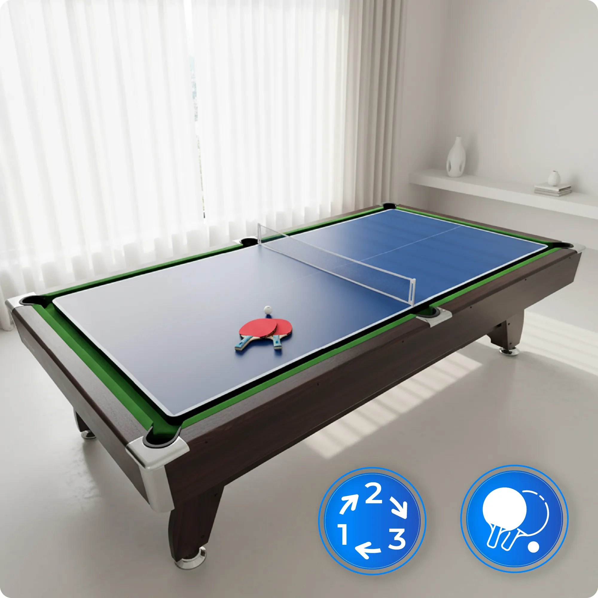 Set de mesa de billar BOLD-BLACK-8FT