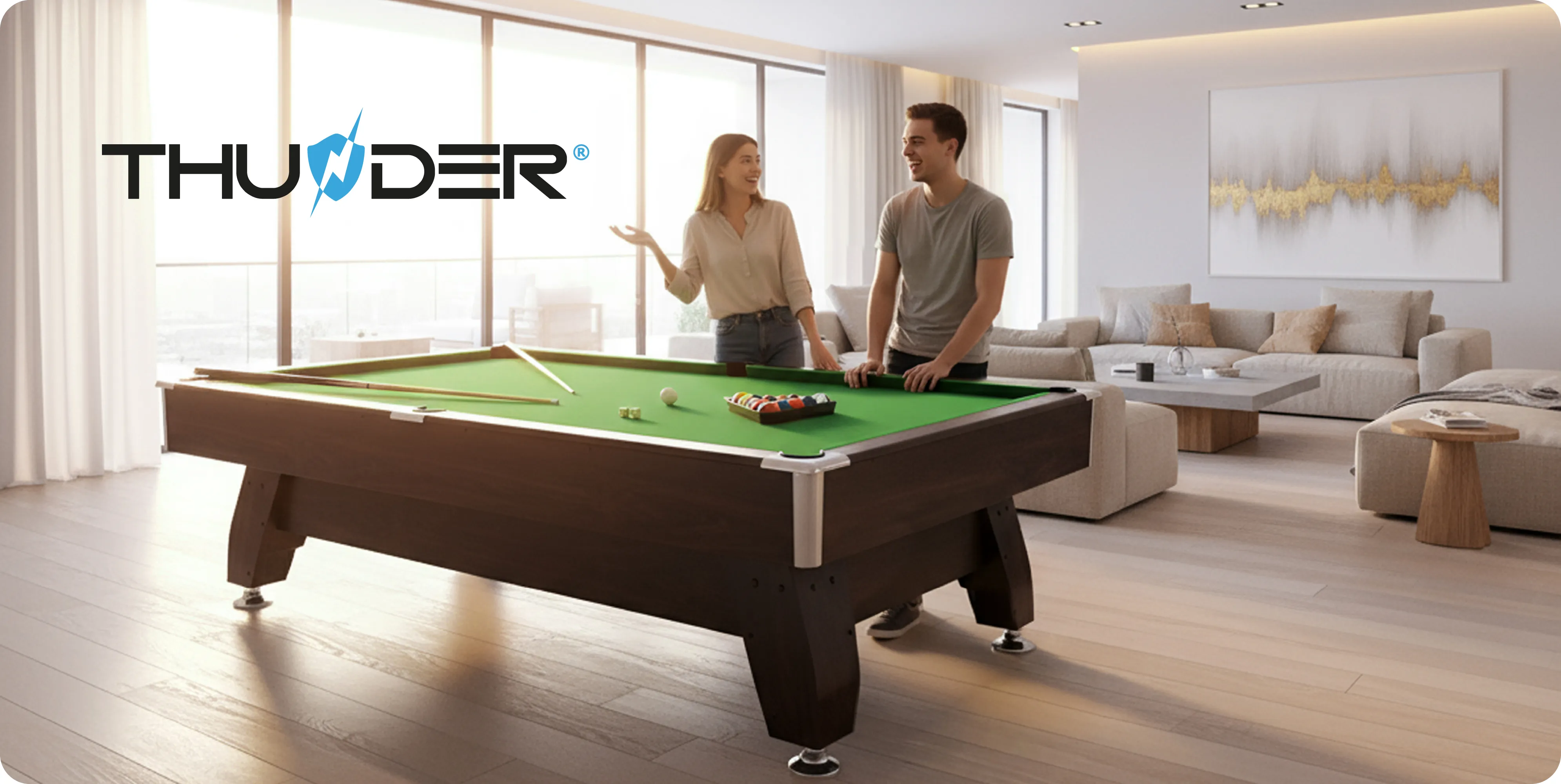 Mesa de billar BOLD-BLACK-8FT