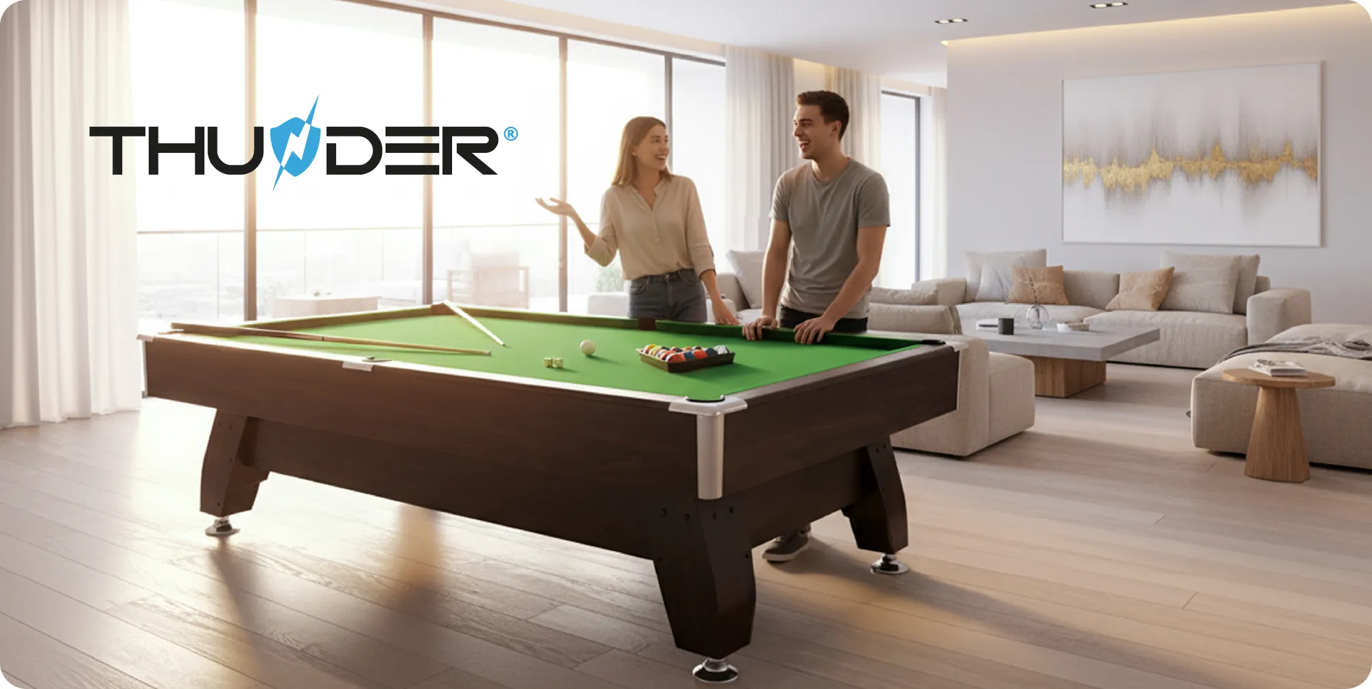 Mesa de billar BOLD-BROWN-9FT