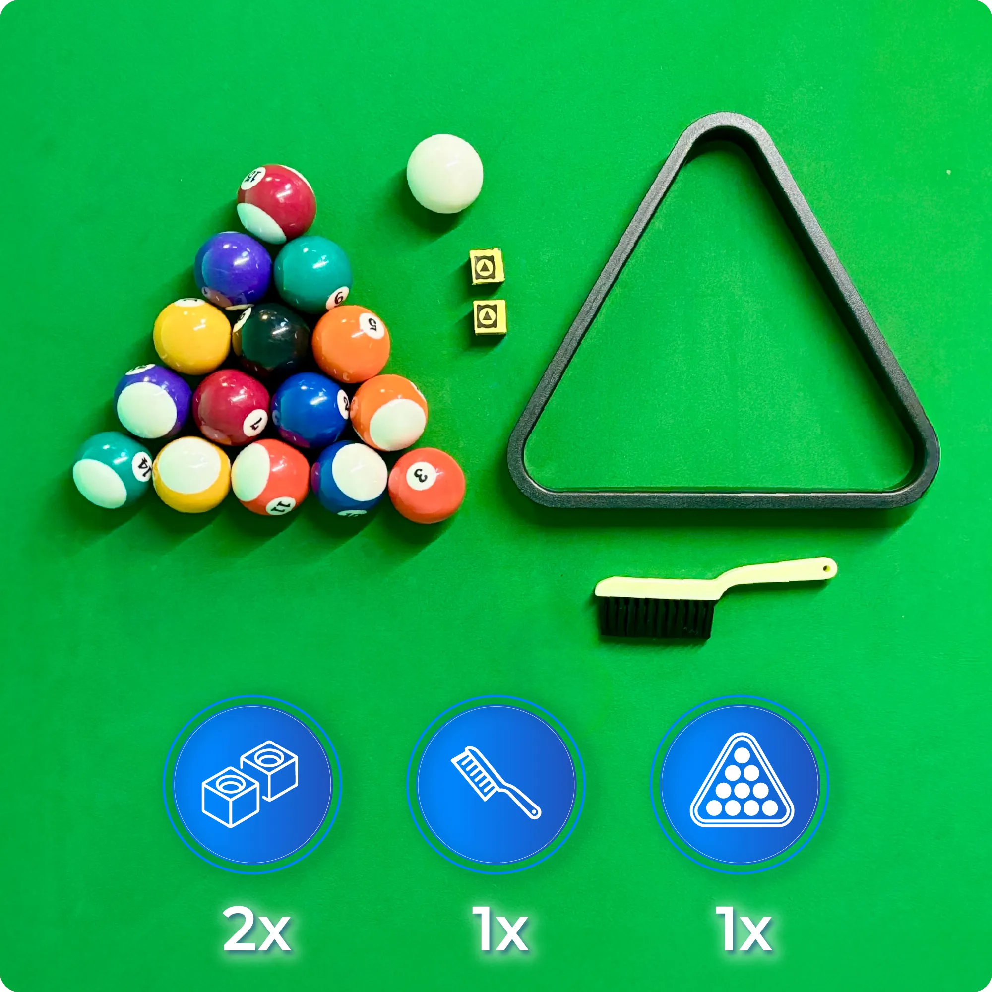 Conjunto mesa de billar BOLD-BLACK-8FT