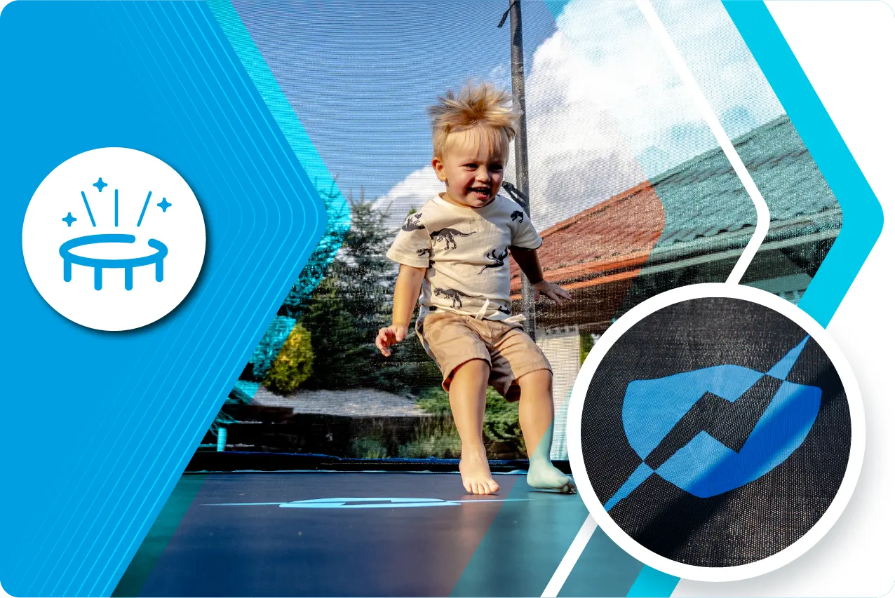 W zestawie z trampoliną Thunder 10ft