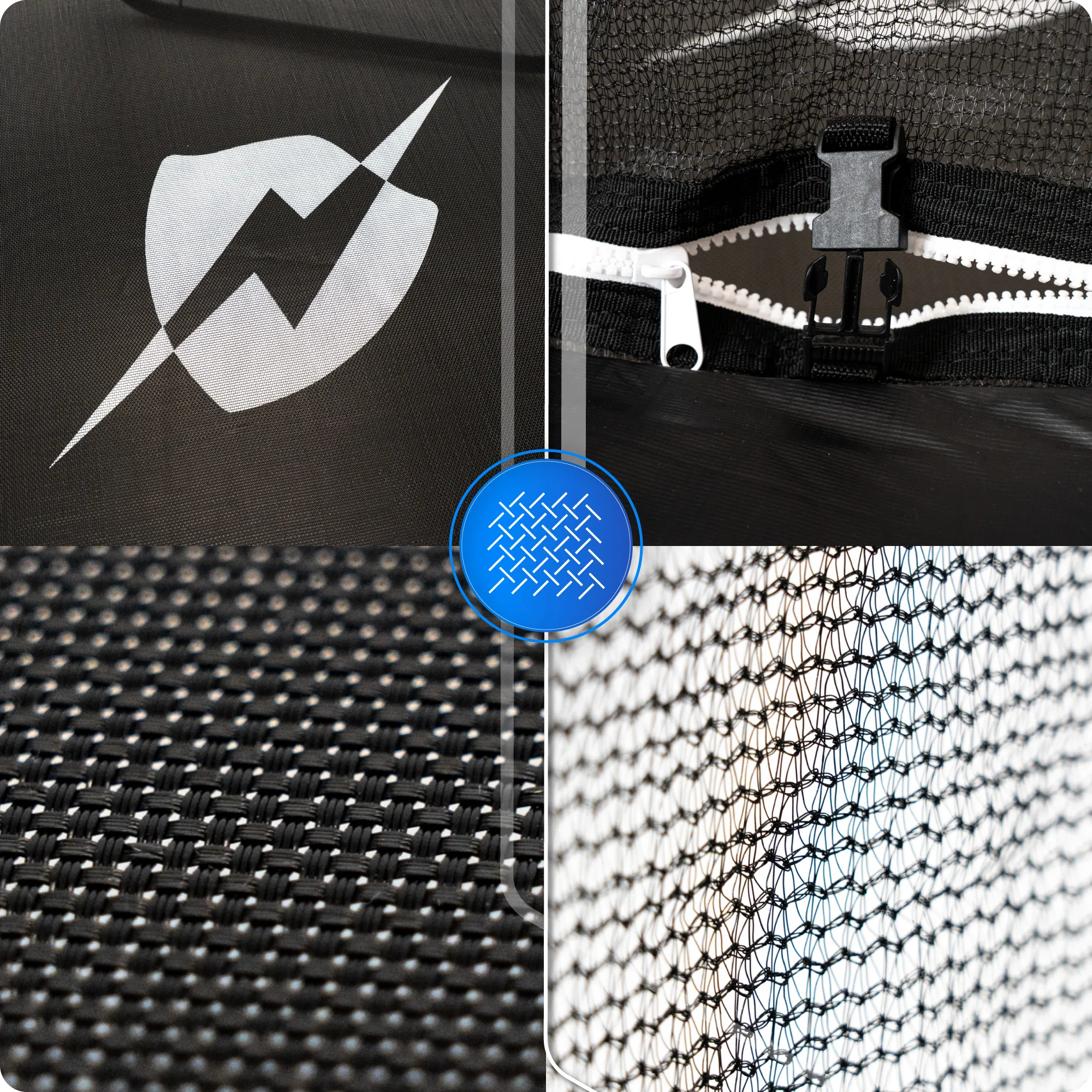 Entrada segura del trampolín