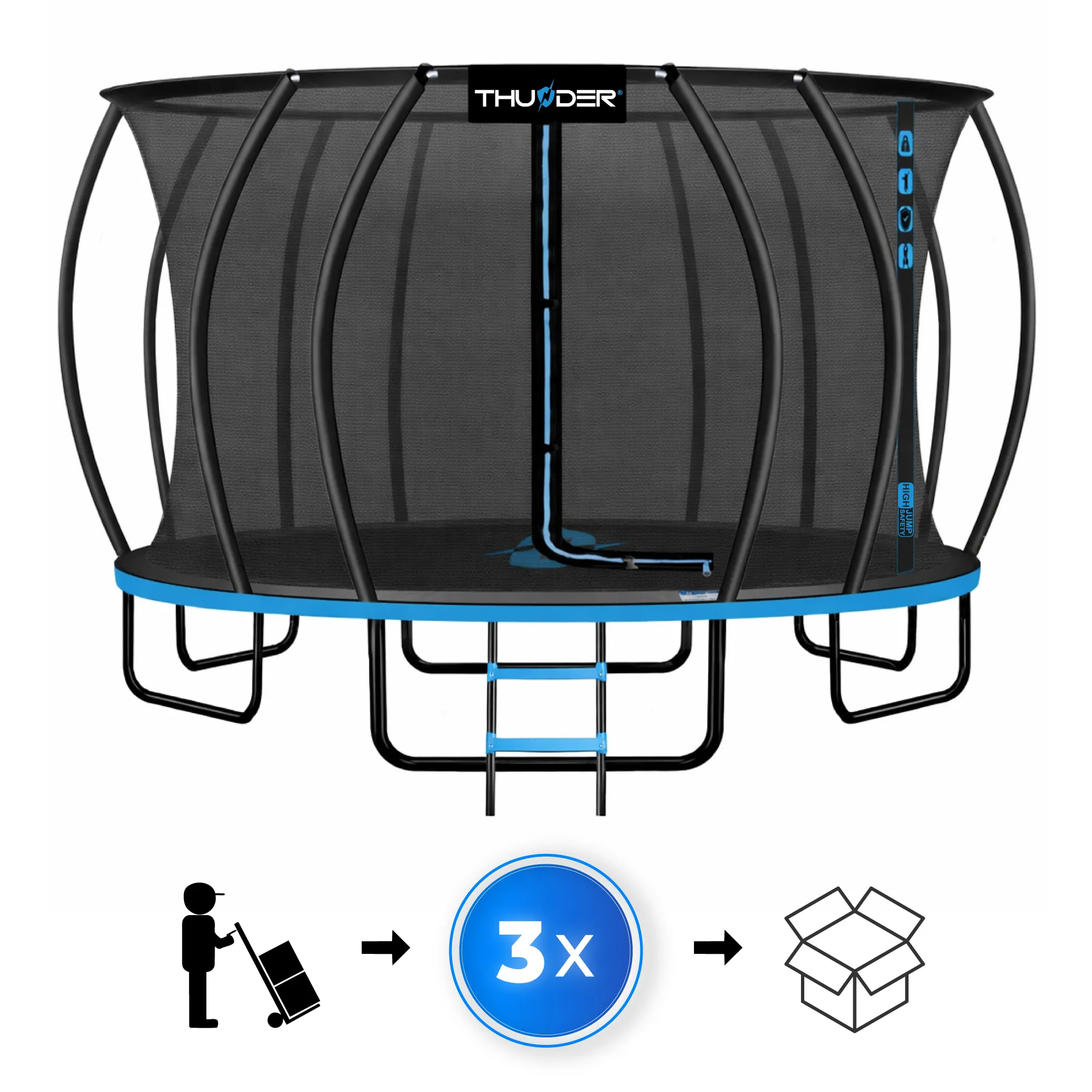 Kit completo con trampolín Thunder 16ft
