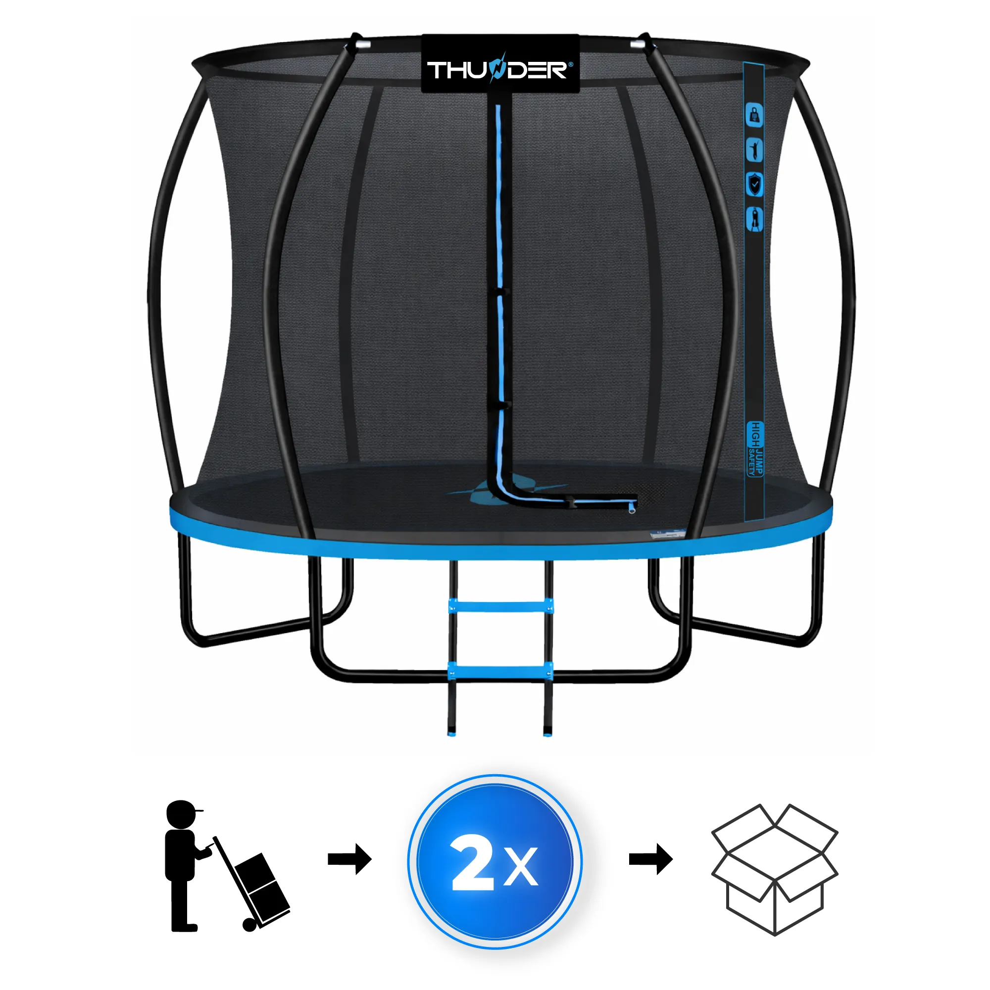 Incluido con el trampolín Thunder 16ft