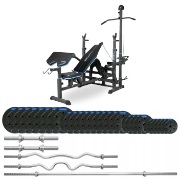Set de musculación de 147,5 kg con banco VIGOR-C marca THUNDER