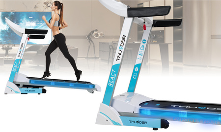 Cinta de correr eléctrica THUNDER REACT-S-WHITE