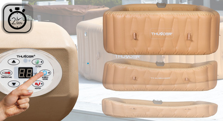 Jacuzzi hinchable de jardín THUNDER FRAPPE