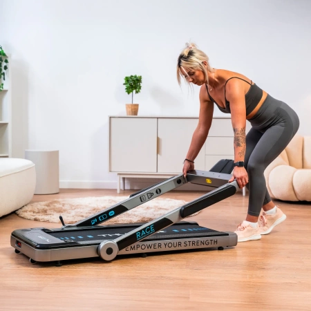 Cinta de correr eléctrica THUNDER RACE-SILVER