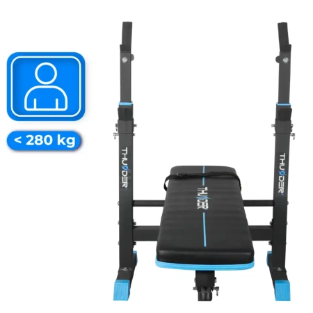 Banco de entrenamiento con soportes THUNDER MONET