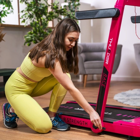 Cinta de correr eléctrica THUNDER RACE-PINK