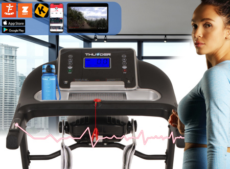 Cinta de correr eléctrica THUNDER RAPID-DS-BLACK