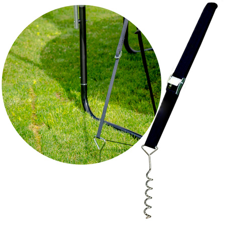 Anclajes para camas elásticas (4uds.).)