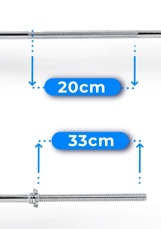 Barra recta roscada 180 cm 30 mm THUNDER