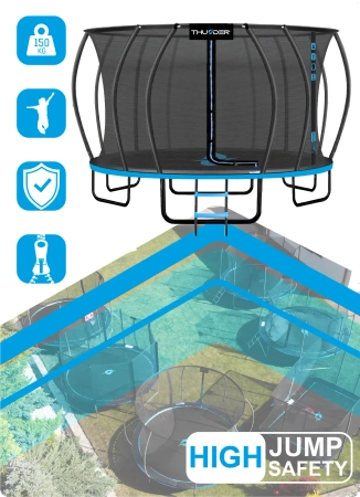 Trampolín THUNDER INSIDE ULTRA 16FT (488 cm) AZUL