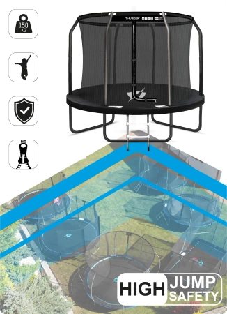 Trampolín THUNDER INSIDE ELITE 8FT (244 cm) NEGRO