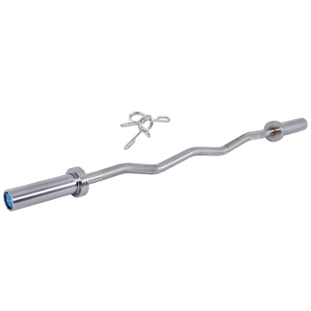 Barra olímpica semi-curvada de 120 cm THUNDER