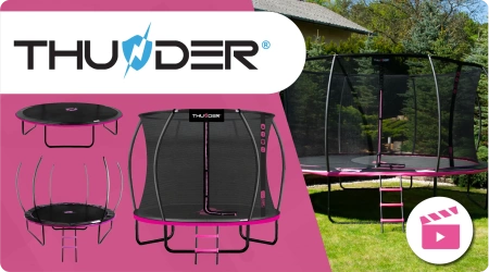 Trampolín THUNDER INSIDE ULTRA 10FT (305 cm) PINK