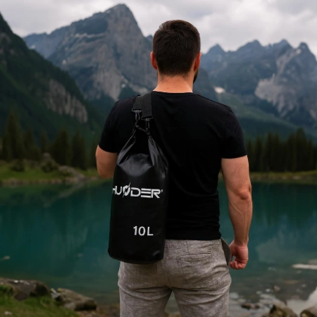 Bolsa impermeable 10 L THUNDER negra