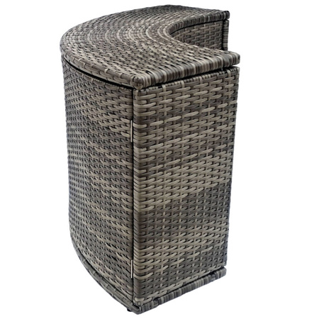 Armario con puertas THUNDER para JACUZZI redondo - color gris