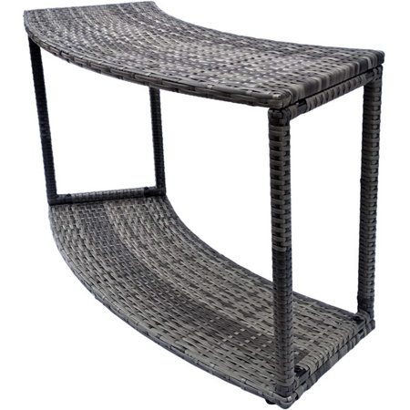 Armario sin puertas THUNDER para JACUZZI redondo - color gris