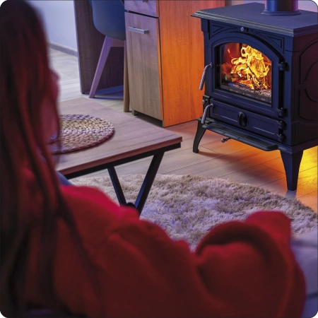 Cocina de leña de hierro fundido WESTA 17 kW