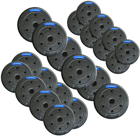 Pesos bituminosos fijados por THUNDER 6x5 kg + 8x2,5 kg + 8x1,25 kg