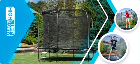 Trampolín THUNDER INSIDE ELITE 8FT (244 cm) NEGRO