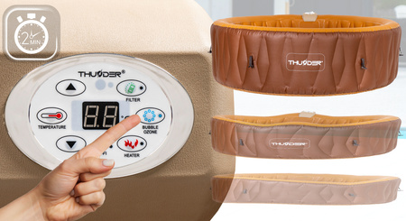 Jacuzzi hinchable de jardín THUNDER MOCHA