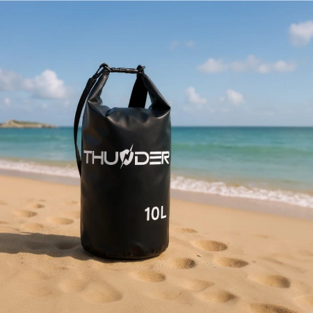 Bolsa impermeable 10 L THUNDER negra