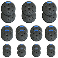 60 kg (6x 5 kg, 8x 2,5 kg, 8x 1,25 kg)