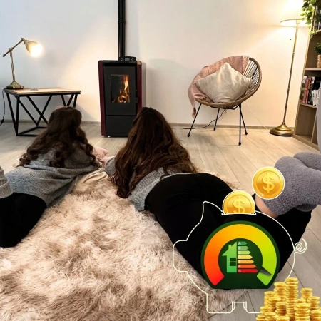 Estufa de pellets LEYLA RED 6,3 kW