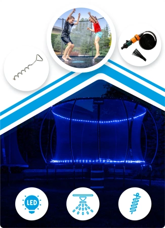 Trampolín THUNDER INSIDE ULTRA 8FT (244cm) AZUL