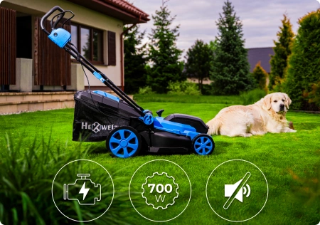 Cortacésped inalámbrico Hexwelt HW-KA-40 40cm 40V 8Ah