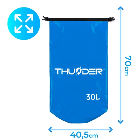 Bolsa impermeable 30 L THUNDER azul