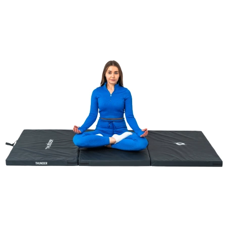 Colchoneta de gimnasia negra 197x100x5 THUNDER
