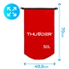 Bolsa impermeable 30 L THUNDER roja