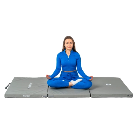 Colchoneta de gimnasia gris 197x100x5 THUNDER