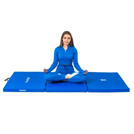 Colchoneta de gimnasia azul 197x100x5 THUNDER