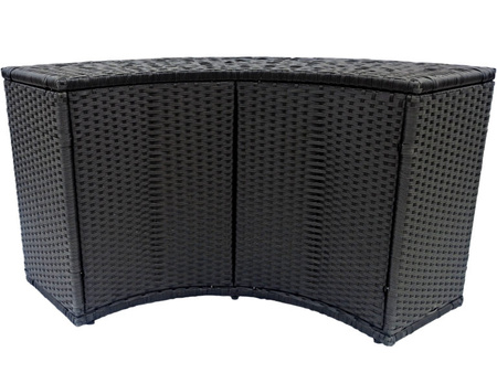 Armario con puertas THUNDER para JACUZZI redondo - color negro
