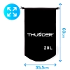 Bolsa impermeable 20 L THUNDER negra